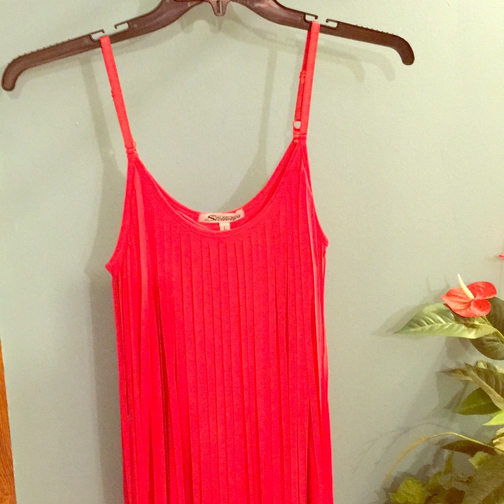 Orange Tassle Dress